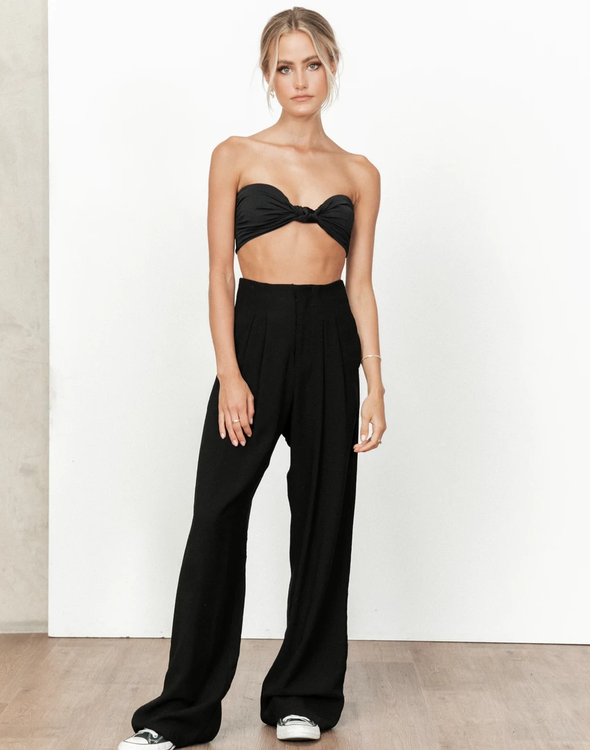 Rumor Tops Alexis Crop Top (Black) 3 Rumor Tops Alexis Crop Top (Black)