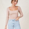 Pink Diamond Hariette Crop Top (Blush) Tops