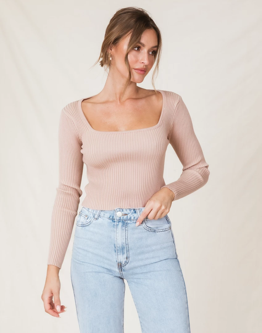 Pink Diamond Hariette Crop Top (Blush) Tops 1 Pink Diamond Hariette Crop Top (Blush) Tops