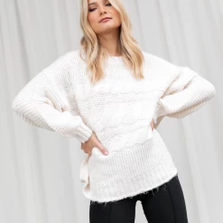 Miracle Jumpers & Cardigans Kaeleigh Knit Jumper (Cream)