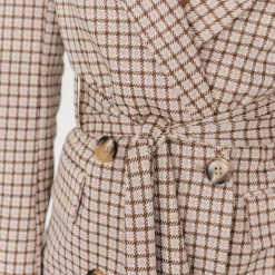 Rochelle Blazer Dress (Beige) - 4th & Reckless