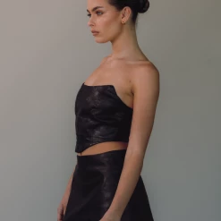 Charcoal Clothing Washington Corset Top (Black)