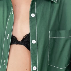 Into Fashion Brayden Shirt (Green) Tops