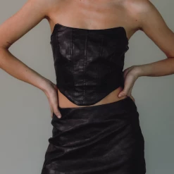 Charcoal Clothing Washington Corset Top (Black)