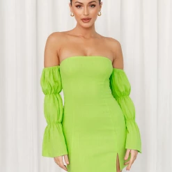 Into Fashion New Arrivals Izobel Mini Dress (Green)