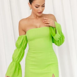 Into Fashion New Arrivals Izobel Mini Dress (Green)