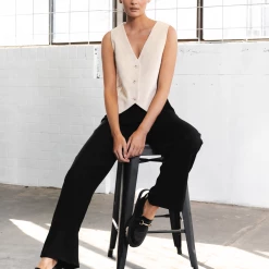 New Arrivals Gisele Vest (Beige) - By Lioness