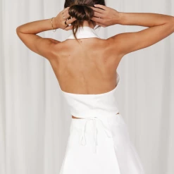 Luvalot Dresses Nightfall Mini Skirt (White)