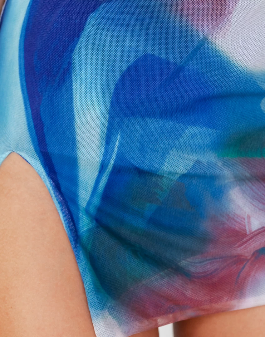 Charcoal Clothing Sets + Co-ords Fast Lane Mini Skirt (Blue Print) 12 Charcoal Clothing Sets + Co-ords Fast Lane Mini Skirt (Blue Print)