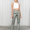 Into Fashion Esme Pants (Sage) Bottoms