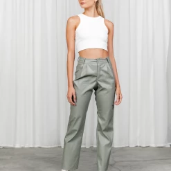 Into Fashion Esme Pants (Sage) Bottoms
