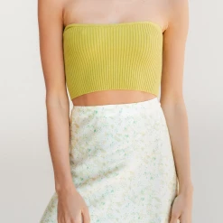 Yours Truly Bottoms Heartbeat Mini Skirt (Yellow) 10 Yours Truly Bottoms Heartbeat Mini Skirt (Yellow)