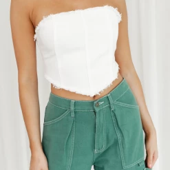 8 Birdies Nicci Strapless Top (White) New Arrivals 11 8 Birdies Nicci Strapless Top (White) New Arrivals