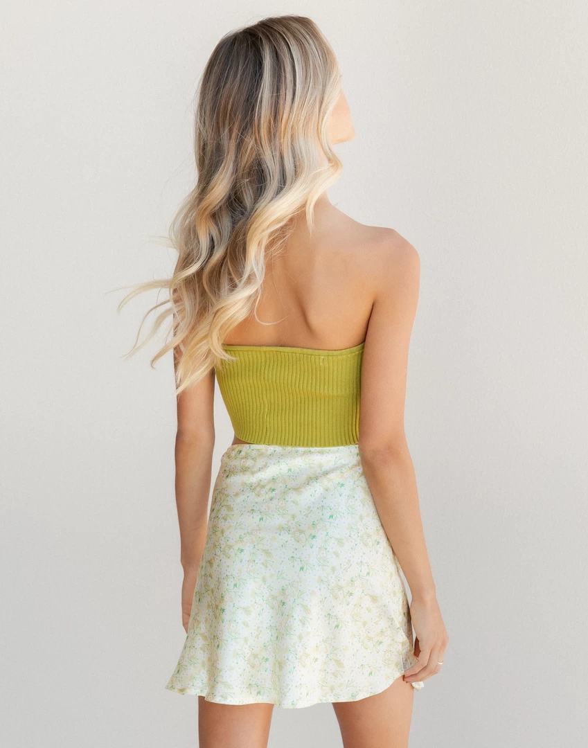 Yours Truly Bottoms Heartbeat Mini Skirt (Yellow) 5 Yours Truly Bottoms Heartbeat Mini Skirt (Yellow)