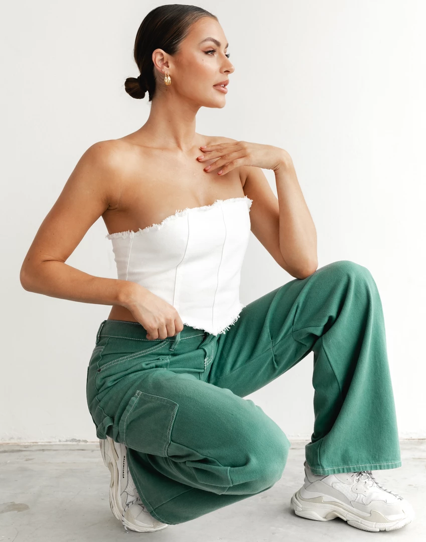 8 Birdies Nicci Strapless Top (White) New Arrivals 1 8 Birdies Nicci Strapless Top (White) New Arrivals