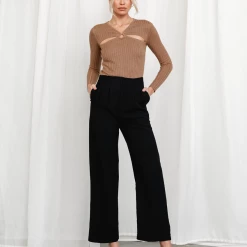 Slide Show Darlington Top (Brown) Tops