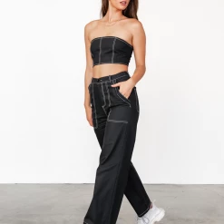 Into Fashion Vivienne Pants (Black) Sets + Co-ords