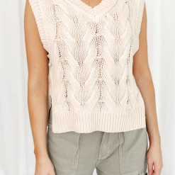 Salty Bright New Arrivals Steffi Vest Top (Beige)