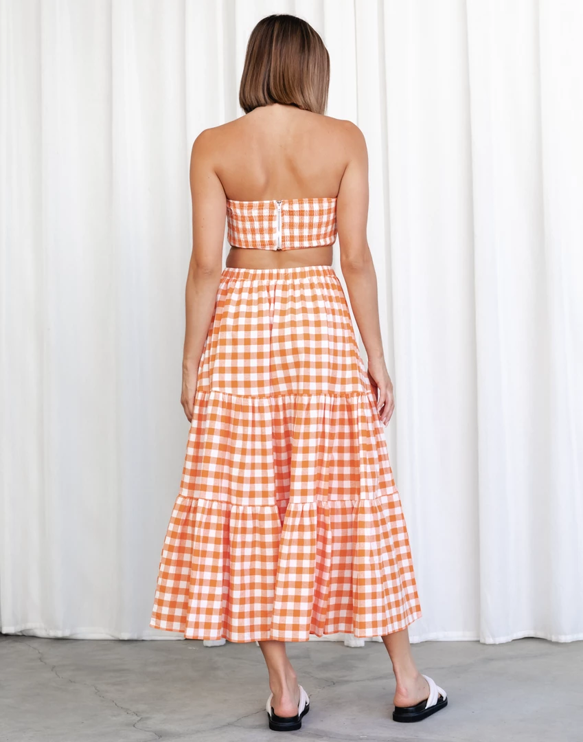 Shareen Collection California Sky Midi Skirt (Orange) Sets + Co-ords 3 Shareen Collection California Sky Midi Skirt (Orange) Sets + Co-ords