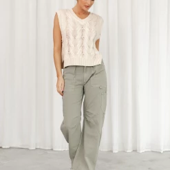 Salty Bright New Arrivals Steffi Vest Top (Beige)