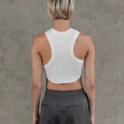 Charcoal Clothing New Arrivals Hailee Tank Top (White)