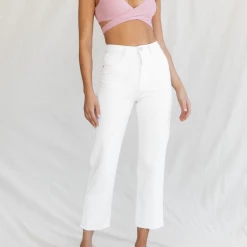 Charcoal Clothing Kaya Jeans (White) Bottoms