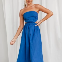 Reverse Paige Midi Dress (Navy)