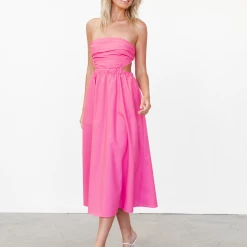 Pink Diamond Lorelei Maxi Dress (Hot Pink)
