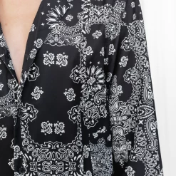 Charcoal Clothing Scout Shirt Dress (Black/White)