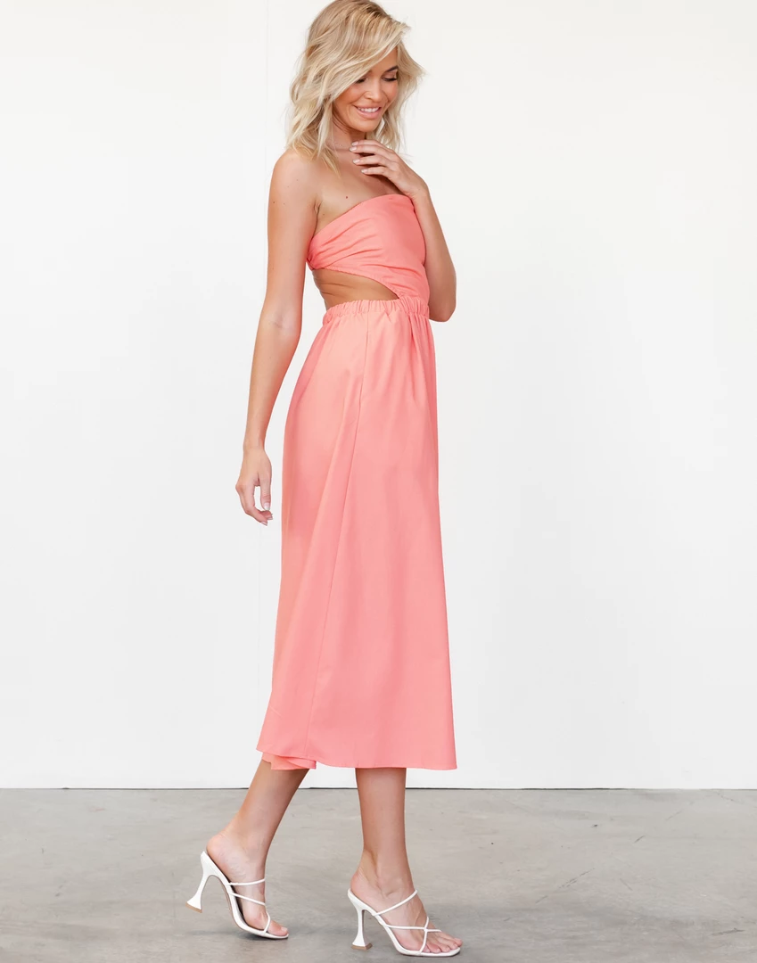 Pink Diamond Dresses Lorelei Maxi Dress (Peach) 4 Pink Diamond Dresses Lorelei Maxi Dress (Peach)