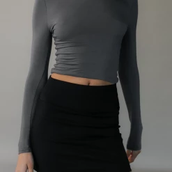 Charcoal Clothing Alissa Mini Skirt (Black) New Arrivals