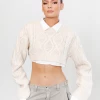 Sonny Knit Crop (Cream) - By Lioness New Arrivals