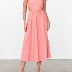 Pink Diamond Dresses Lorelei Maxi Dress (Peach)