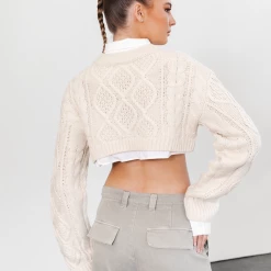 Sonny Knit Crop (Cream) - By Lioness New Arrivals 9 Sonny Knit Crop (Cream) - By Lioness New Arrivals