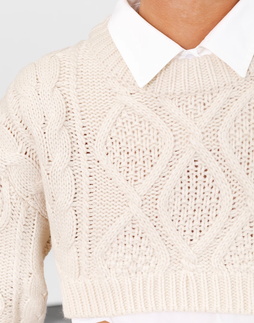 Sonny Knit Crop (Cream) - By Lioness New Arrivals 7 Sonny Knit Crop (Cream) - By Lioness New Arrivals