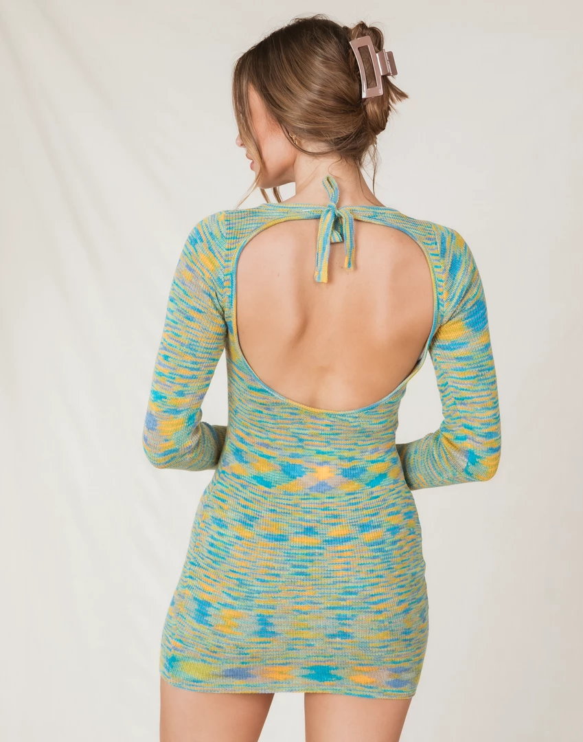 Thanne Mariah Mini Dress (Blue/Yellow) 8 Thanne Mariah Mini Dress (Blue/Yellow)