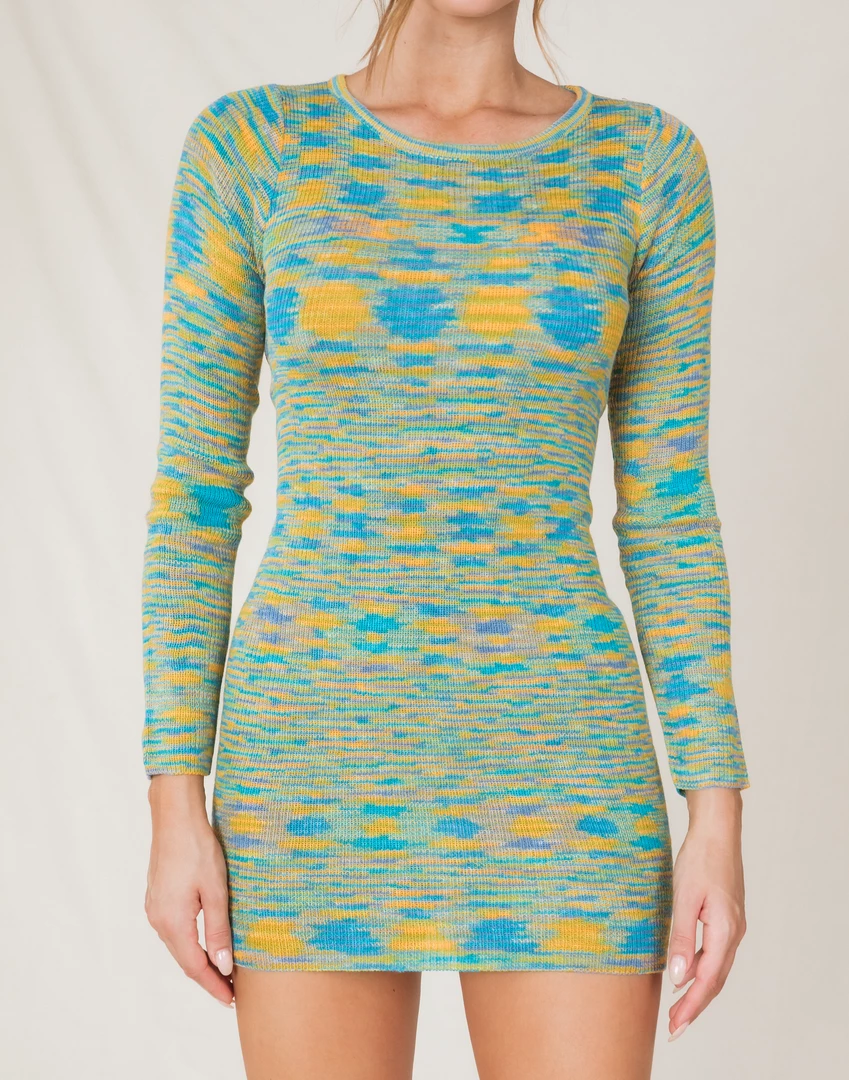 Thanne Mariah Mini Dress (Blue/Yellow) 4 Thanne Mariah Mini Dress (Blue/Yellow)