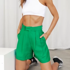 Charcoal Clothing Sweet Talk Shorts (Green) Bottoms