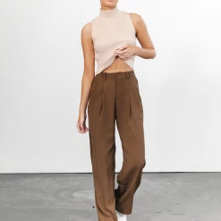 Into Fashion Odessa Pants (Brown) 12 Into Fashion Odessa Pants (Brown)