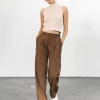 Into Fashion Odessa Pants (Brown)