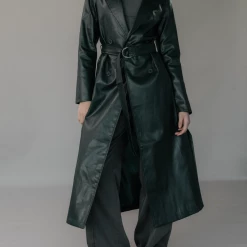 Into Fashion New Arrivals Runaway Trench Coat (Emerald Green)
