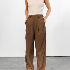 Into Fashion Odessa Pants (Brown)