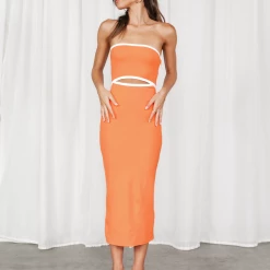Winnie & Co Fairfax Midi Dress (Orange) Dresses 10 Winnie & Co Fairfax Midi Dress (Orange) Dresses