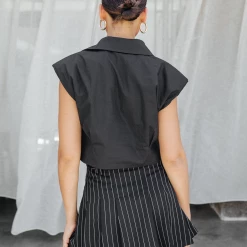 Charcoal Clothing Rue Mini Skirt (Black/White) Bottoms