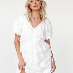 Reverse Pearl Mini Dress (White) Dresses
