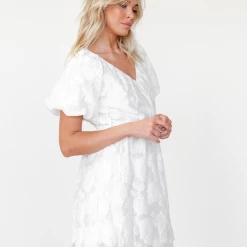 Reverse Pearl Mini Dress (White) Dresses