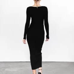 Style State Deanna Knit Midi Dress (Black)