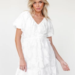 Reverse Pearl Mini Dress (White) Dresses