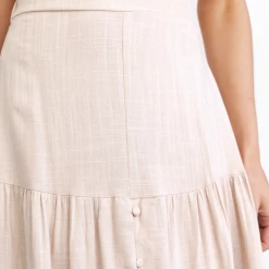 Thanne Sets + Co-ords Noha Midi Skirt (Beige) 12 Thanne Sets + Co-ords Noha Midi Skirt (Beige)