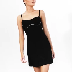 Alive Girl New Arrivals Shani Mini Dress (Black)